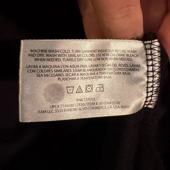 Banana Republic Black Stretch Knit Long Sleeve Top Size L NWOT - Picture 4 of 8